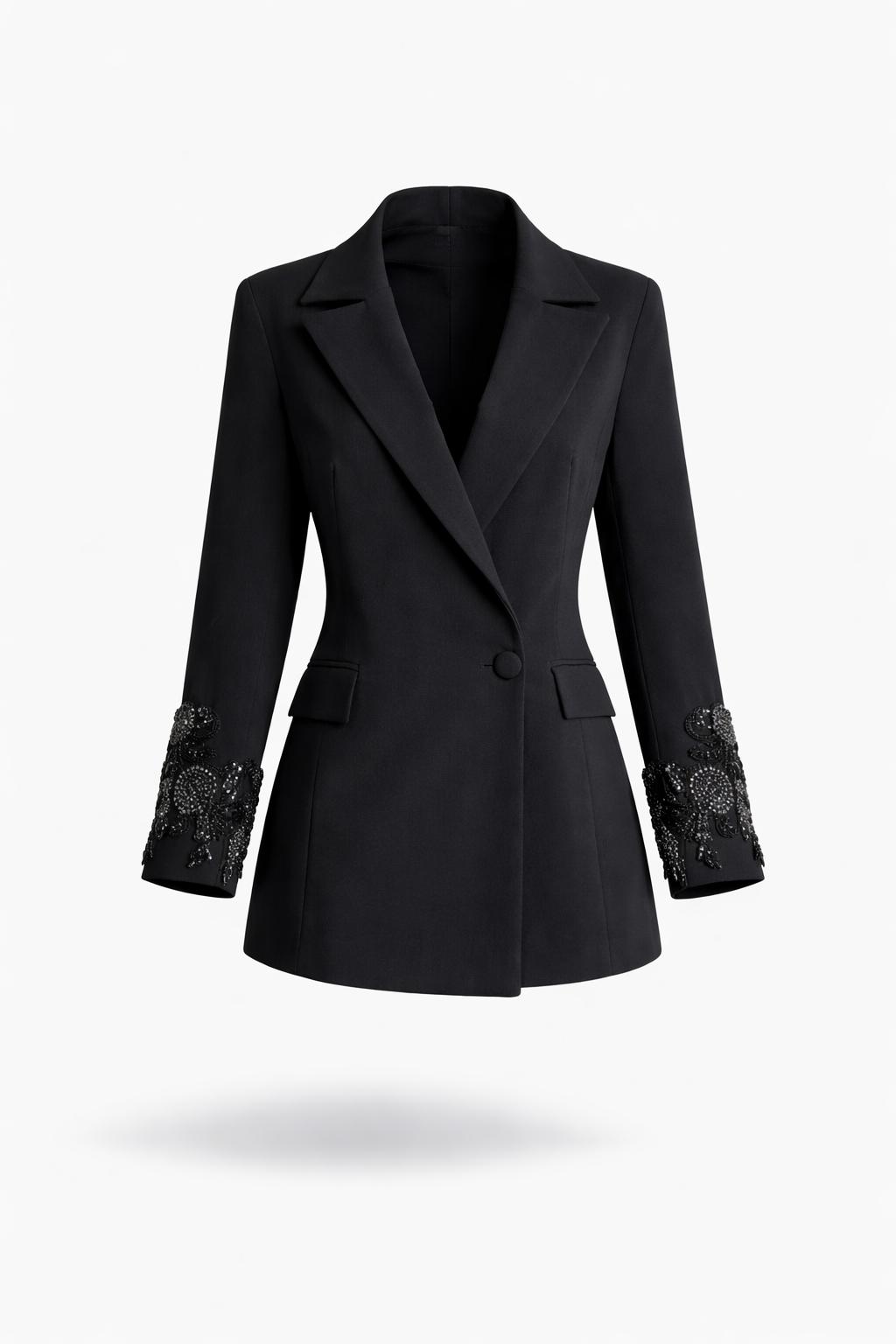 Sacou Noir Couture - Image 2